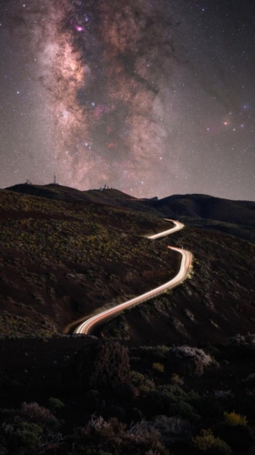 Milky Way over Tenerife Observatory
