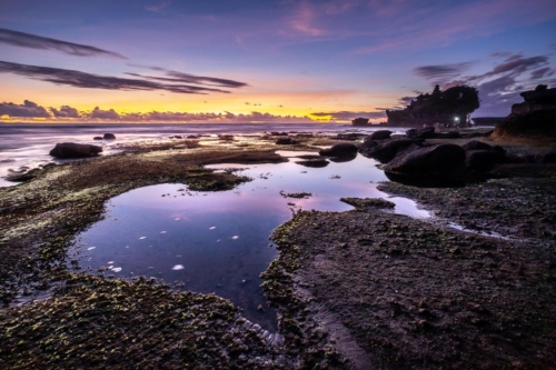 Tanah Lot Sunset at low tide