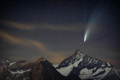 Comet Neowise over Zermatt