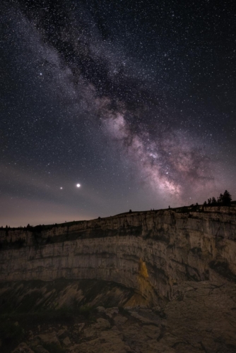 Milky Way over Creux du Van