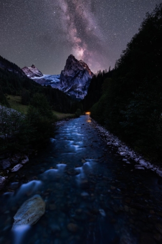 Milky Way over Rosenlaui