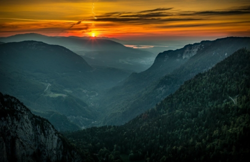 Sunrise over Creux Du Van