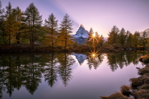 Sunset over Grindjisee