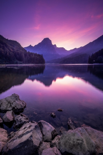 Sunset over Obersee